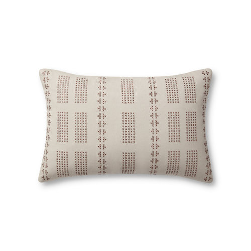 Jean Stoffer x Loloi Thomas Cotton Lumbar Rectangular Pillow Cover